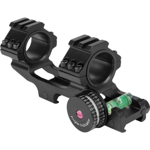 WESTHUNTER 25.4/30mm One Piece Weaver Picatinny Scope Mounts With Angle Bubble Level 1Inch Scope Rings For Picatinny Rail On Top