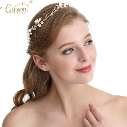 Lily Flower Crystal Bridal Hair Vine Bridesmaid Headpiece Wedding Hair Accessories Princess Headpiece