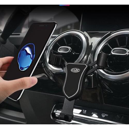 For Mercedes-Benz A-Class W177 2019-2021 Rotational Smartphone Holder Wireless Charger QC3.0 Air Vent Sucker Bracket Stand