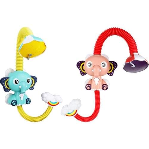 Electric Elephant Water Spray Bath Toys For Kids Baby Bathroom Bathtub Faucet Shower Toys Strong Suction Cup Children Water Game