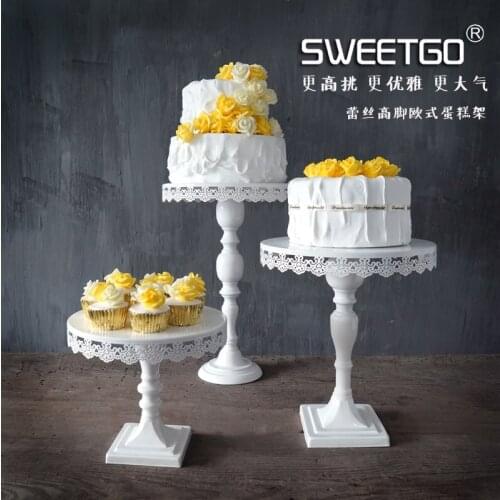 European igh feet cake cake tools for wedding party Bakeware tools Cake decorating stand lace for wedding party cakeTYTP011