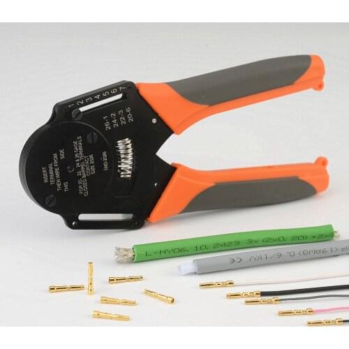 IWD-2630 IWISS Heavy Duty connector Crimping pliers Aviation pin crimper 0.05-0.128mm²(30-26AWG)Four core shaft point pressure