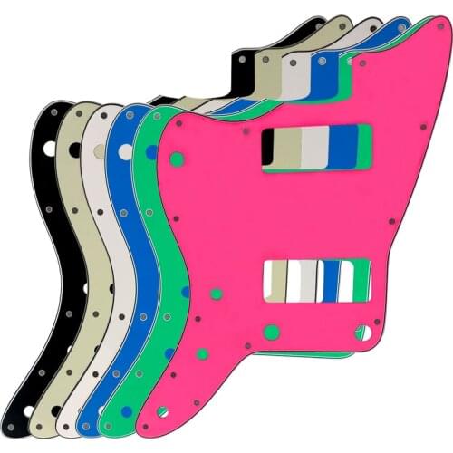 Guitar Parts Pickguards Suit For Left Handed Jazzmaster Guitar With P90 Pickups And Without Upper Control Button
