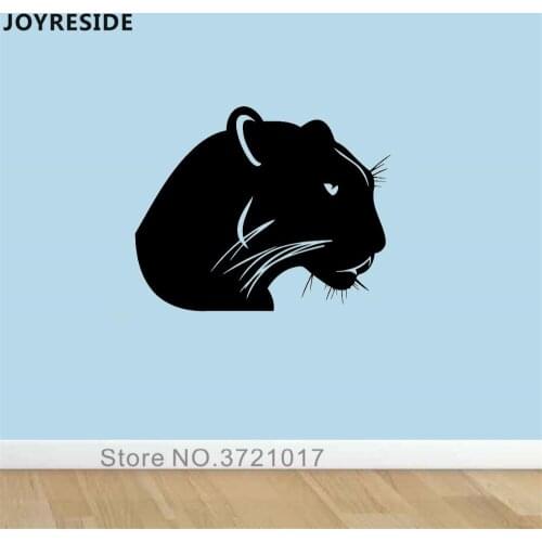 JOYRESIDE Wild Panther Head Wall Decal Wild Aniamls Wall Sticker Cool Vinyl Decor Home Livingroom Art Decor Interior Design A965