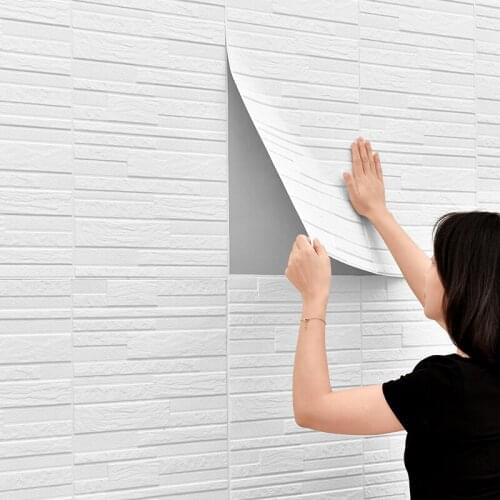 10pcs 3d stereo wall stickers wallpaper self-adhesive living room environmental prote TV background waterproof home Decoration