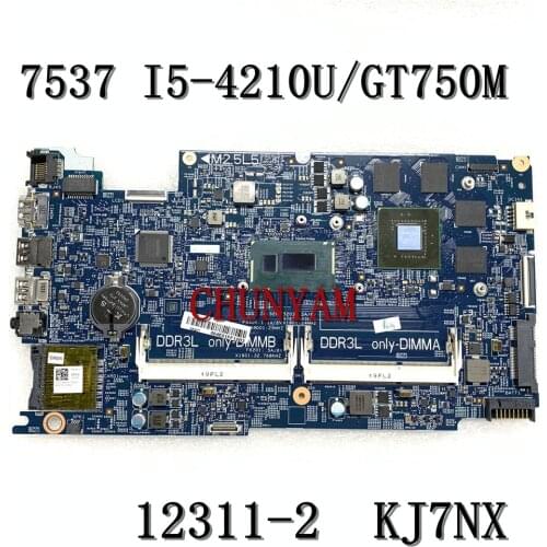 I5-4210U GT750M 2G FOR Dell Inspiron 7537 Laptop Motherboard DOH50 12311-2 KJ7NX CN-03V4T2 3V4T2 Mainboard 100%Tested