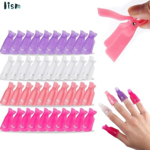 Plastic Nail Art Soak Off Cap Clips UV Gel Polish Remover Wrap Tool Fluid for Removal of Varnish Manicure Tools