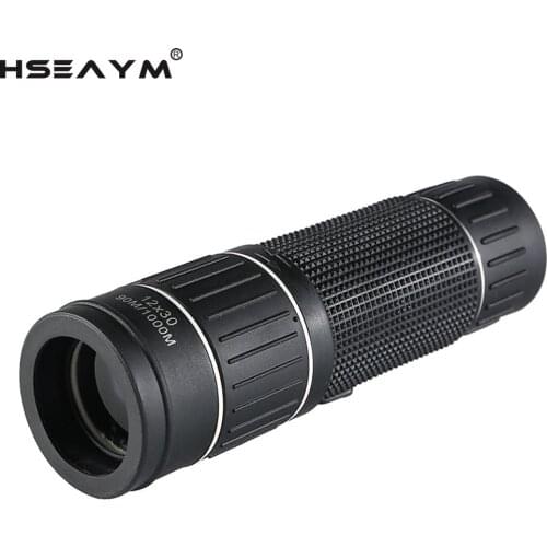 Outdoor Portable Mobile Phone Monocular Telescope 12X30 MINI Single Cylinder Binocular Hunting Scope Low Light Night Vision