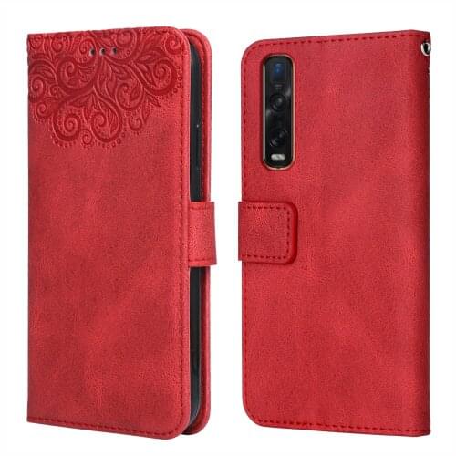 Flower Case Luxury Leather Case for OPPO Find X2 Pro Flower CPH2025 PDEM30 Wallet Flip Phone Case for OPPO Find X 2 Pro Case