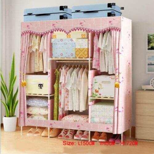 Factory Price Solid Wood Wardrobe Closet length 150 cm