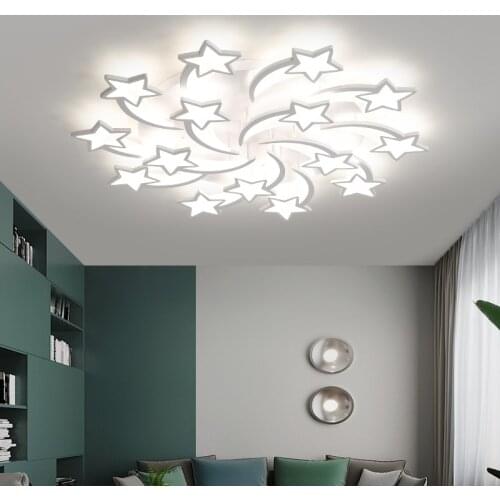 Led Chandeliers Living Room Dining Table Bedroom Kitchen Creative Star Hanging Lights Modern Home Indoor Suspended Ceilng Lamp