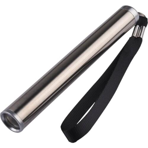 Student Medical Flashlight Nurse Pupil Pen For Ear Nose Diagnosis Oral Eye Mini Portable Waterproof Stainless Steel Yellow