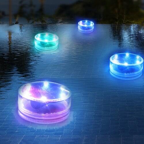 LED SolarFloating Light Waterproof SwimmingPoolUnderwater Lamp Colorful Night Light with Remote Control for Pool Pond Bath Light