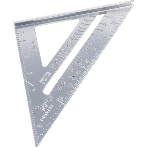 Triangle Ruler 90 Degree Thickening Angle Rule Aluminum Alloy Carpenter Measurement Square Ruler Layout Tool Measurement Tool