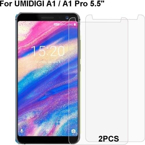 Umidigi A1 Tempered Glass 9H High Quality Protective Film Explosion-proof Screen Protector For Umidigi A1 Pro Glass 2PCS