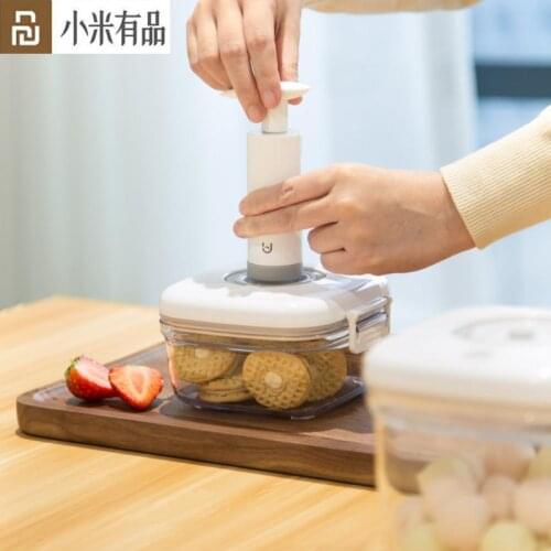 Youpin BUD Vacuum Freshness Box Fruit Box Lunch Box Storage Box Square Containers Portable Children Plastic Food Sealed Box