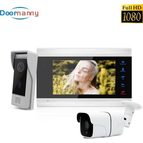 Doornanny 1080P Video Intercom For Home Apartment Doorbell & Intercom With Camera Kit 1080P Video Door Camera Entry Home Panel