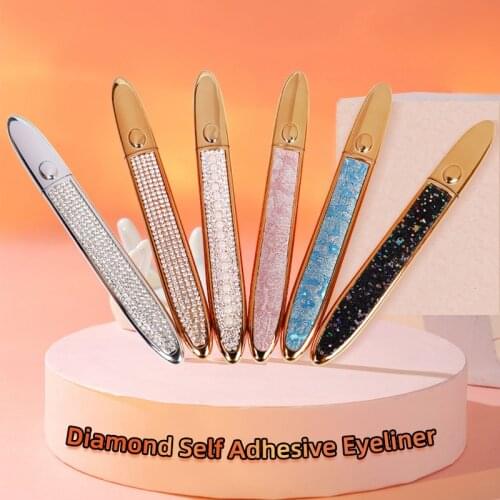 Liquid Eyeliner Pencil Magic Self-adhesive Glue-free Magnetic-free for Eyelashes Waterproof Eye Liner Pen Makeup Cosmetic