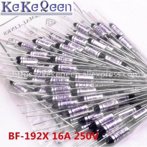 100pcs/lot temperature fuse BF192X Tf 192 degrees 16A 250V RY192 original authentic