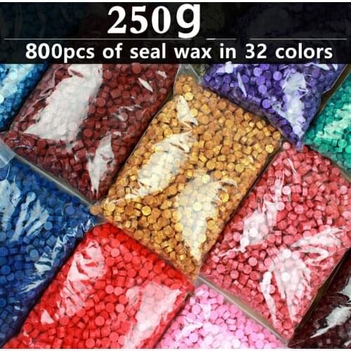 250g Vintage Sealing Wax Tablet Pill Beads Envelope Wax Seal Sticks for Envelope Wedding Wax Seal Ancient Sealing Waxs 800pcs