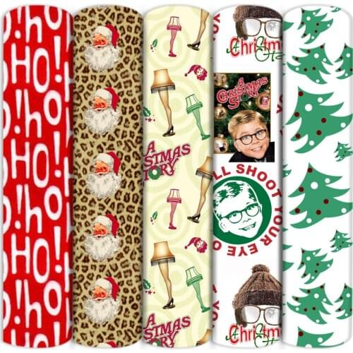 50*145cm Christmas Trees Santa Polyester Cotton Fabric Sewing Quilting Fabrics Needlework Material DIY Handmade Cloth,c19376