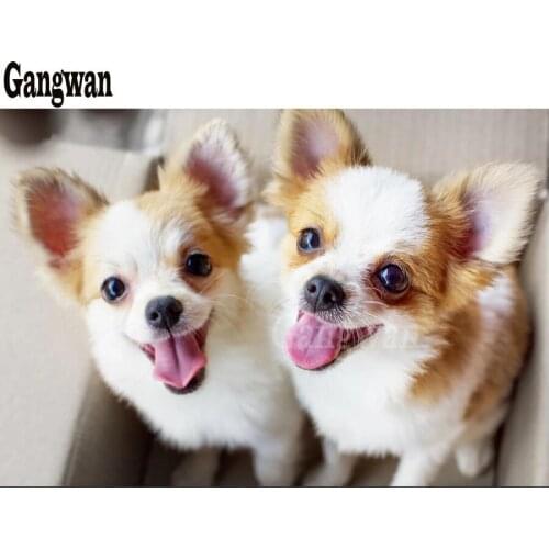 Diamond embroidery"chihuahua dogs" Full square round diamond Mosaic Cross Stich Set diamond painting cute pet sale DIY handwork