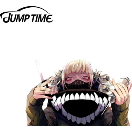Jump Time 13 x 4.6cm For Himiko Toga Anime Girl Car Stickers Waterproof Laotop Decal Windshield Surfboard Cartoon Vinyl Car Wrap