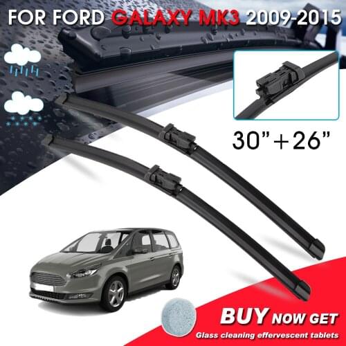 BROSHOO Car Fornt Window Windshield Wipers Blade For Ford Galaxy MK3 30"+26" LHD&RHD Car Model Year 2009-2015 Auto Accessories