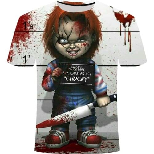 Horror Movie It Penny Wise Clown Joker 3D Print Tshirt Men/Women Hip Hop Streetwear Tee T shirt 90s Boys Cool Clothes Man alt