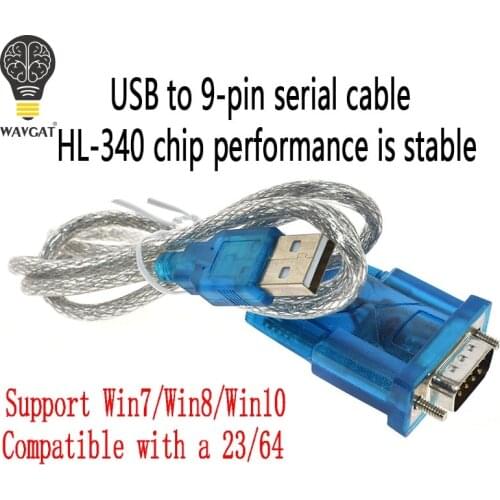 HL-340 USB to RS232 COM Port Serial PDA 9 pin DB9 Cable Adapter support Windows7 64