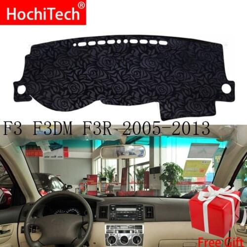 Rose Pattern Non-slip Dashmat Dash Mat Dashboard Cover Pad Cover Carpet Car Sticker for BYD F3 F3DM F3R 2005-2013 Car Styling