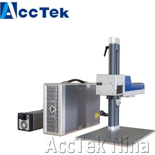 AccTek Brand Mark Optical 20w 30w 50w Materail Coding Fiber Laser Marker Equipment