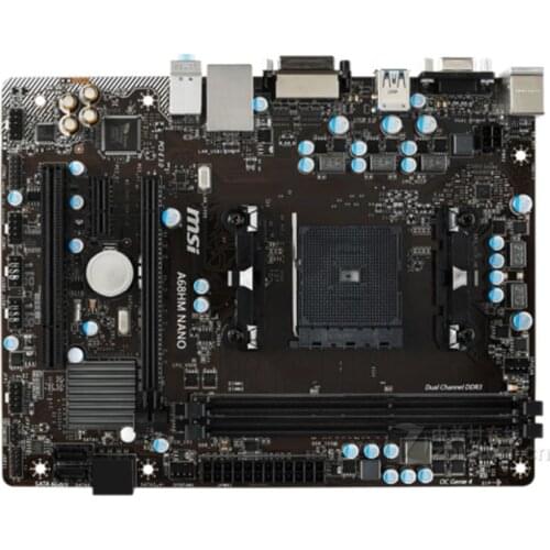 MSI A68HM NANO Desktop Motherboard FM2+ AMD A68H DDR3 32GB AMD A series/Athlon PCI-E 3.0 USB3.0 ATX 95new Motherboard