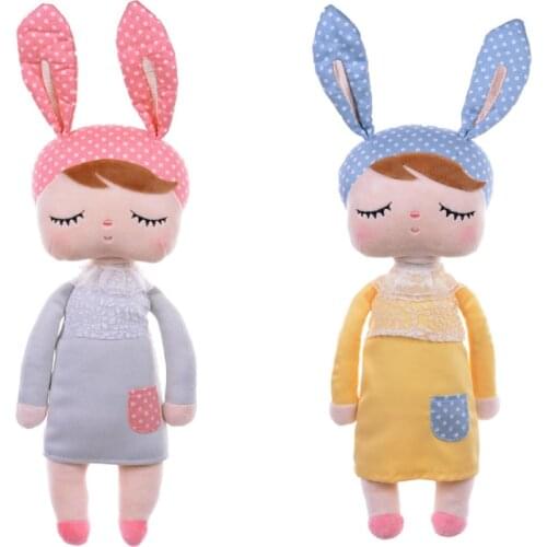 Metoo Angela Plush Dolls Baby Toy for Children Girl Kids Toys Gift Lace Bunny Rabbit Stuffed & Plush Animals Christmas Genuine