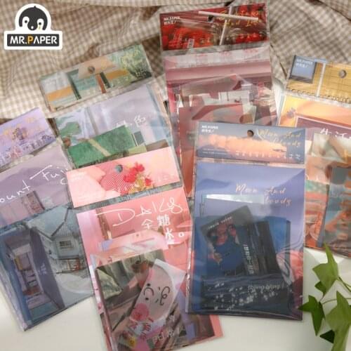 Mr.paper 6 Designs 15 Pcs/bag Ins Style Gentle Consignment Series Creative Hand Account DIY Deco Collage DIY Material Stickers
