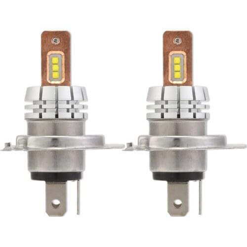 NIGHTEYE H4 Car Led Fog Lights Headlights Bulb 60W 1800lm 12V-24V Copper Heat Conduction 6000K White Auto Led Fog Lamps - 2 Pcs