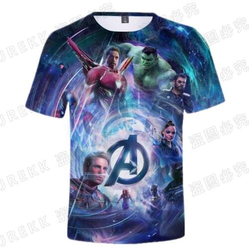 2021 New Fashion Men Women Children Marvel The Avengers T Shirts Summer 3D Printed T-shirt Casual Short Sleeve Tops Cool Tee