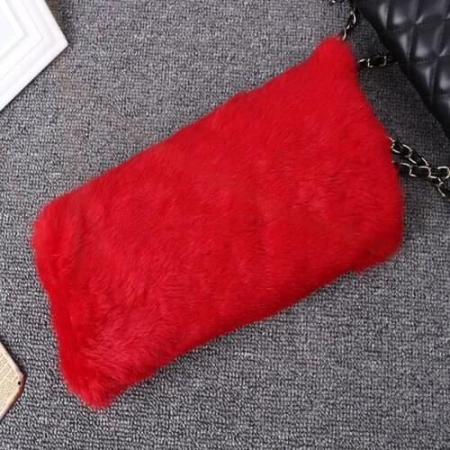 New arrival lady handwarmer natural rabbit fur muff warm gloves fashion handmuff