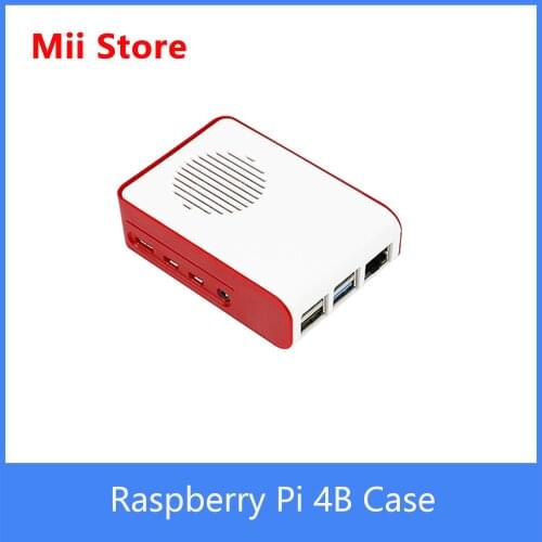 New Raspberry pi 4B case Official authentic ABS black sliding protective shell accessories Heatsink