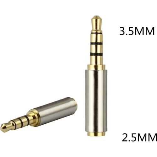 Adapter Converter 3.5mm Male To 2.5mm Female Stereo Audio Headphone Jack High Quality