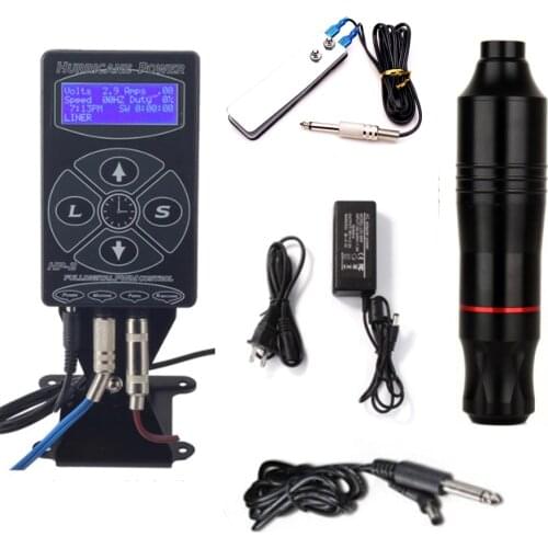 Professional Rotary Pen Eyebrow Tattoo Machine Kit Digital Eyebrow Cartridge Tattoo Machine Set for Permanent Makeup Tattoo Body