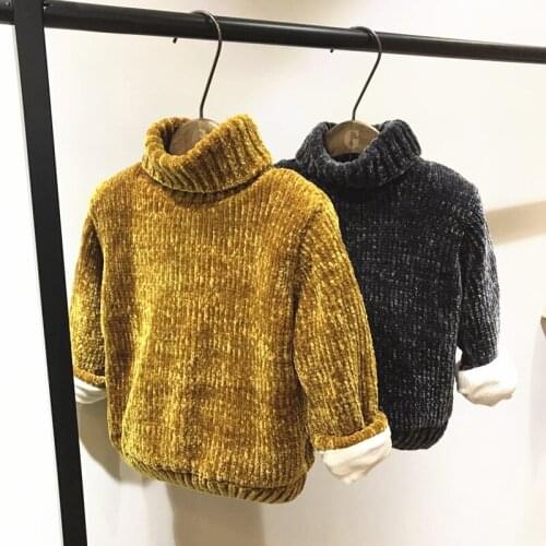 Boys Girls Pullover Sweaters Tops For Baby Long Sleeve Thick Knitted Wear 2 3 4 5 6 7 years Children Christmas Warm Snow Clothes