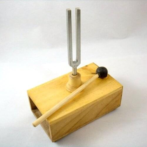 Resonance box with tuning forks physic laboratory equipment 512 Hz
