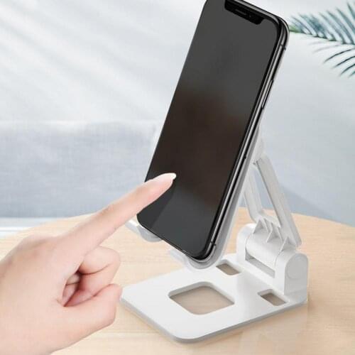 Foldable Adjustable Heat Dissipation Desktop Phone Holder for Live Streaming