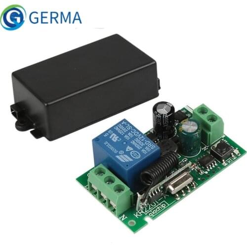 GERMA AC 250V 110V 220V 1CH 433Mhz Universal Wireless Remote Control Switch Relay Module Receiver For Garage Door Gate Motor