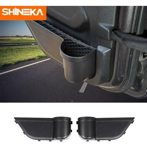 SHINEKA Stowing Tidying For Jeep Wrangler Car Front Rear Side Door Storage Box Tray For Jeep Wrangler JL JT JLU 2018 2019 2020