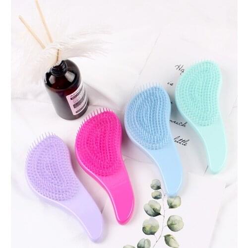 1PC Useful Magic Handle Comb Anti-static Massage Hair Brush Detangle Shower Massage Hairbrush Comb Home Salon Hair Styling Tool