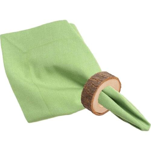 10pcs/pack Wood Tree Stump Serviette Holder Cloth Napkin Rings Home Party Decor Decoration Crafts