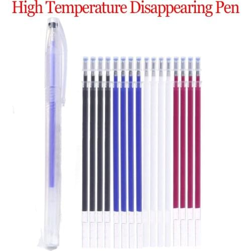 10pcs Refill Free Gift pen case Disappearing Pen Fabric Marker Refills for Dressmaking PU Leather Sewing Heat Wrap Fade Out