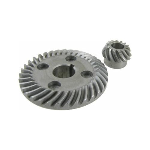 2 Pcs Angle Grinder Spiral Bevel Spare Ring Pinion Gear for Hitachi 100